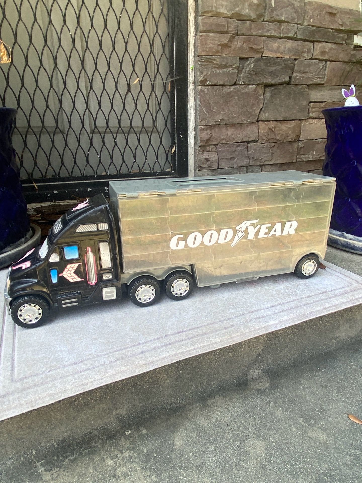 Vintage RedBox Truck Goodyear 1999 Cars Storage display