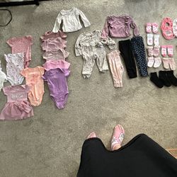 Baby girl clothes 0-2T available