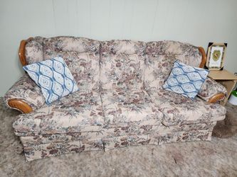 Vintage Floral Print Sofa