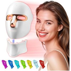 Red Light Therapy Mask for Face & Neck, LED Face Light