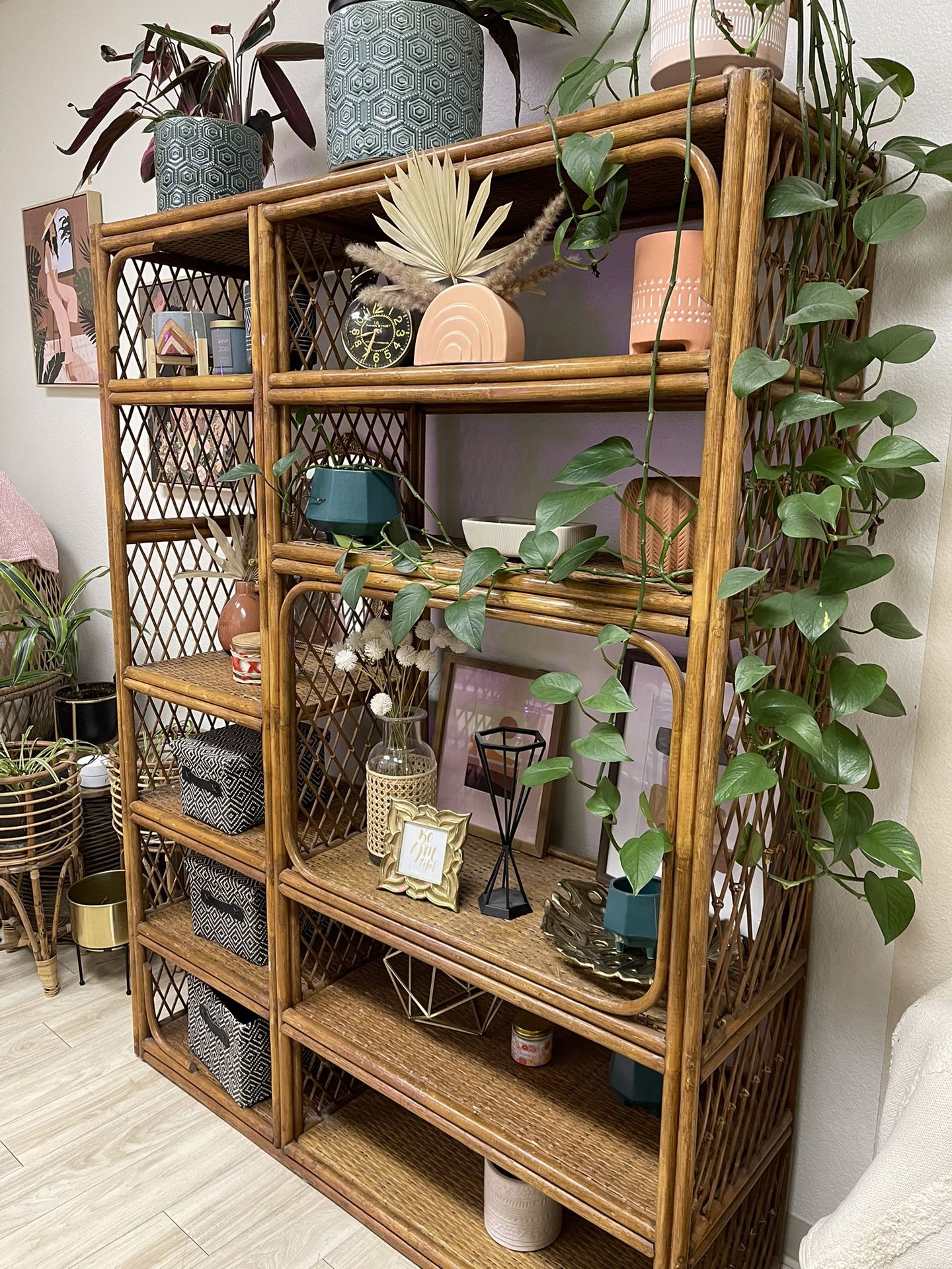 Wicker Shelving Unit for Sale in Las Vegas, NV - OfferUp