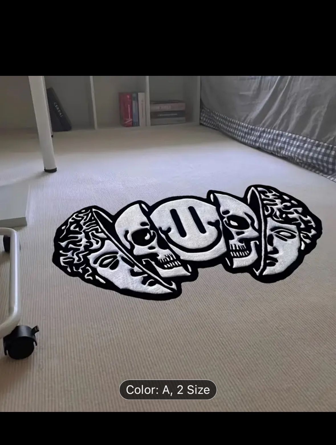 Skull Design Area Rug