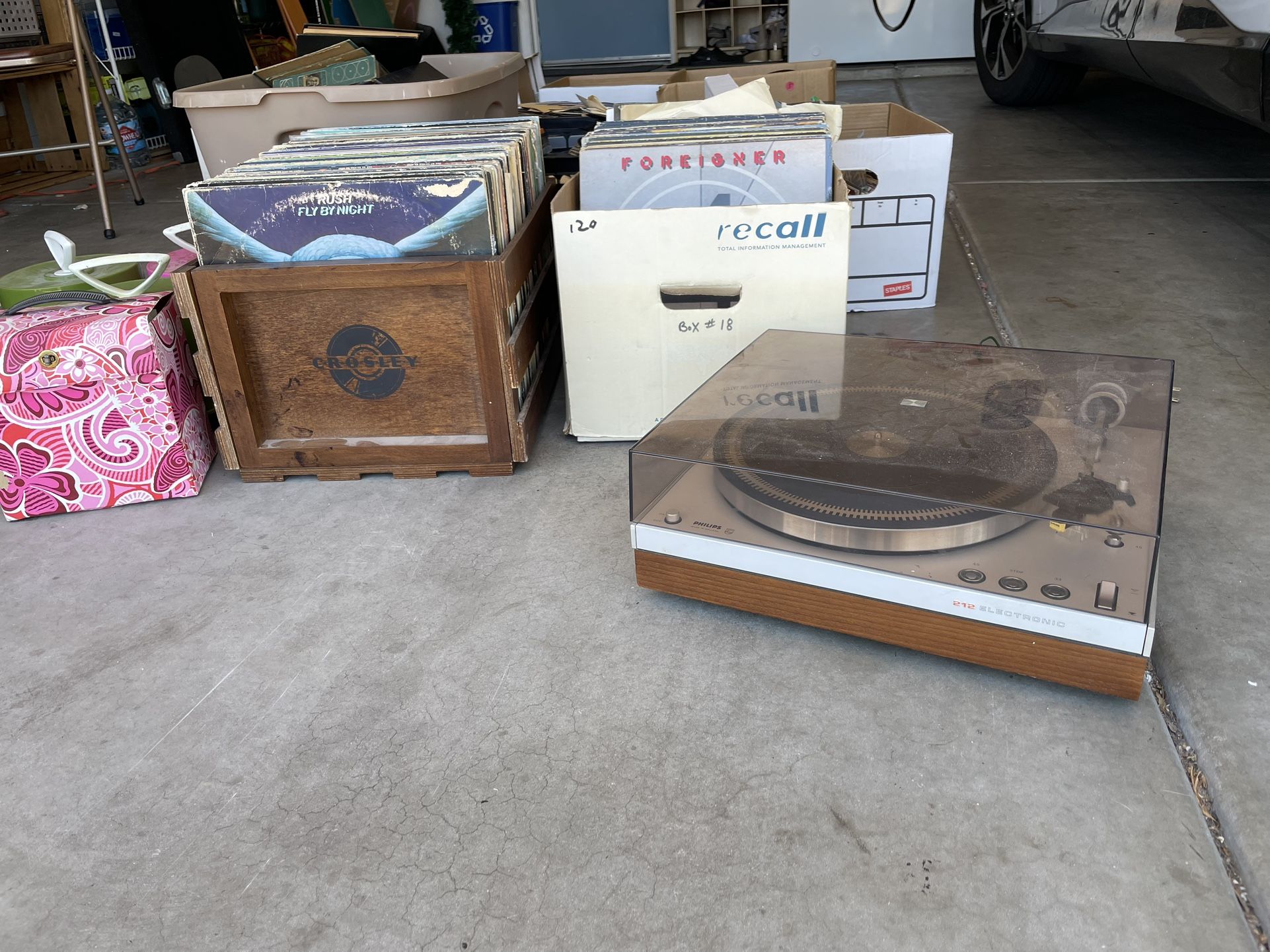 Vinyl record Collection Plus Turntable For Sale