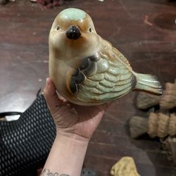 Large Ceramic Bird Figurine