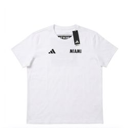 Authentic adidas Women’s Inter Miami Local Warp Pre-Game SS T-Shirt  SZ 2XL NWT
