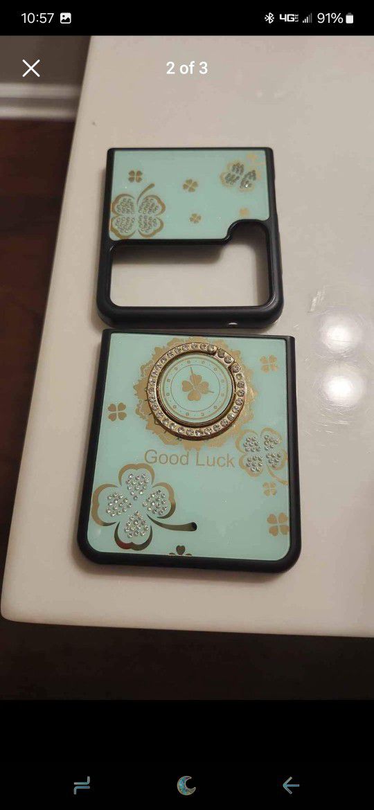 Good Luck Phone Case Z Flip 3 With Ring Holder