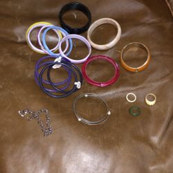 Vintage bangle and ring lot