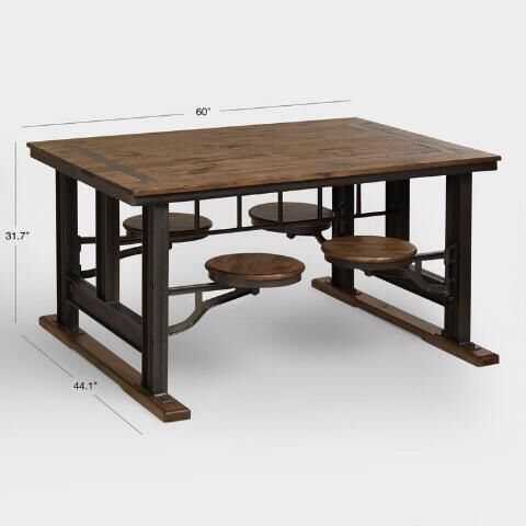 Dining Table - Galvin Cafeteria Table from World Market