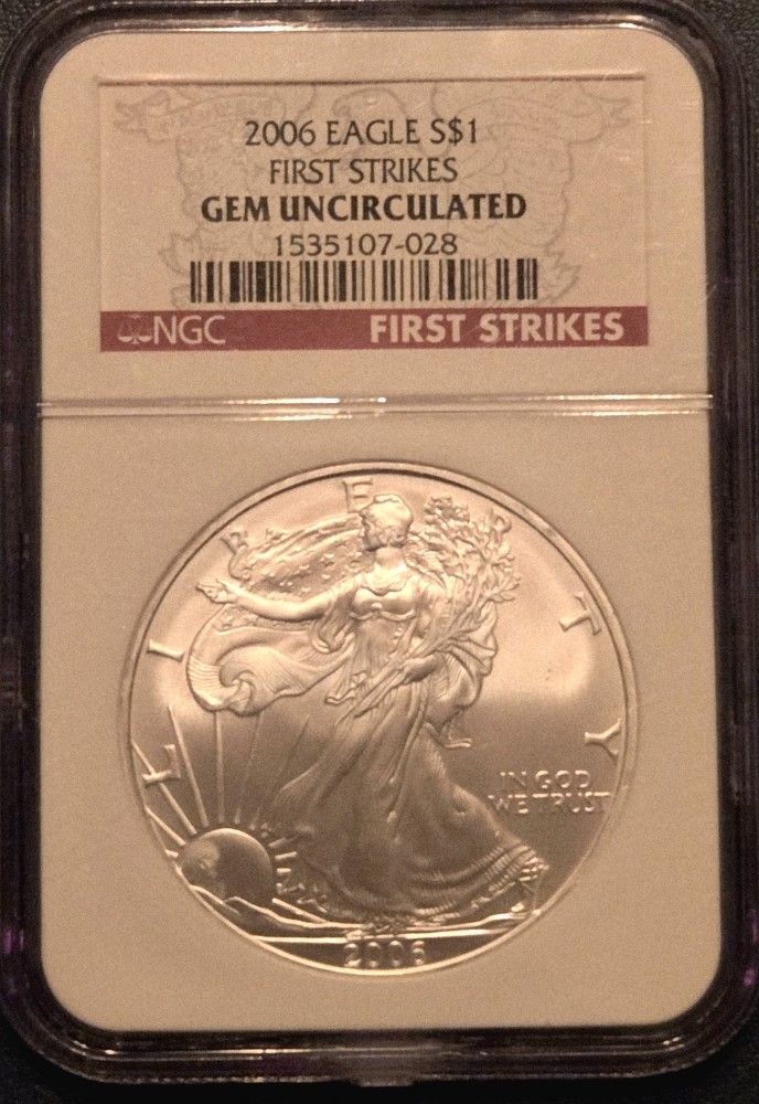 2006 First Strike Gem Uncirculated Silver Eagle