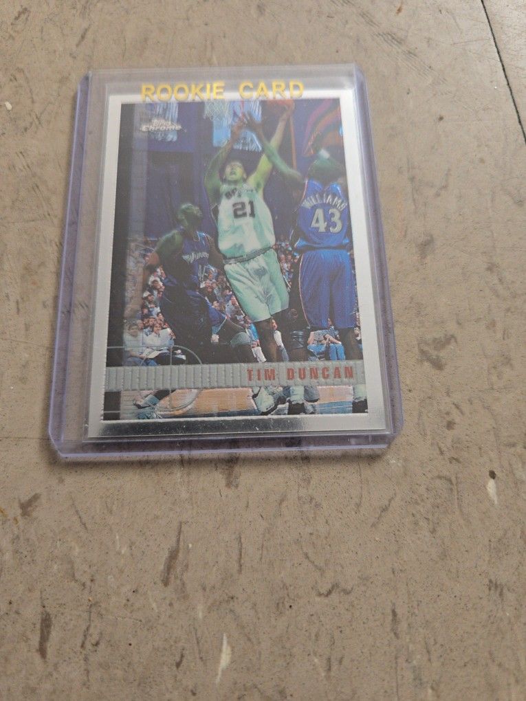 Tim Duncan Rc Topps Chrome