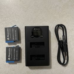 2-Channel Charger Compatible with GoPro