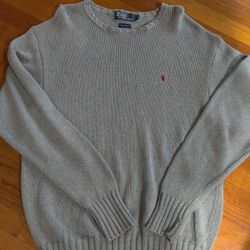 Men's Size XL Polo Ralph Lauren Crewneck Sweater Grey 