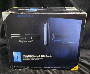 Sony PlayStation 2 PS2 SCPH-50000 Midnight Blue Limited Console Boxed Tested
