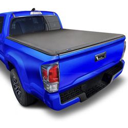 Tyger Auto T3 Soft Tri-fold Truck Bed Tonneau Cover Compatible with 2016-2023 Toyota Tacoma | 5' Bed | TG-BC3T1630 | Vinyl, Blackberry 