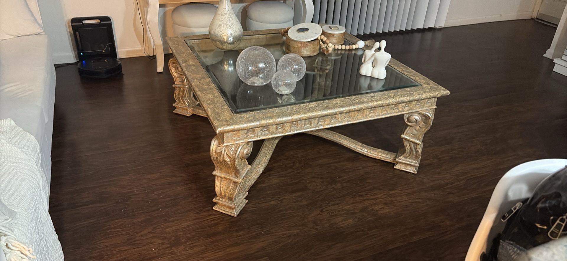 big glass table