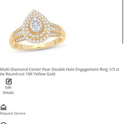 Pear Engagement Ring 