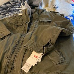 Luigi Mangiones Army Jacket w/ Hoodie New W/Tags XL Size 