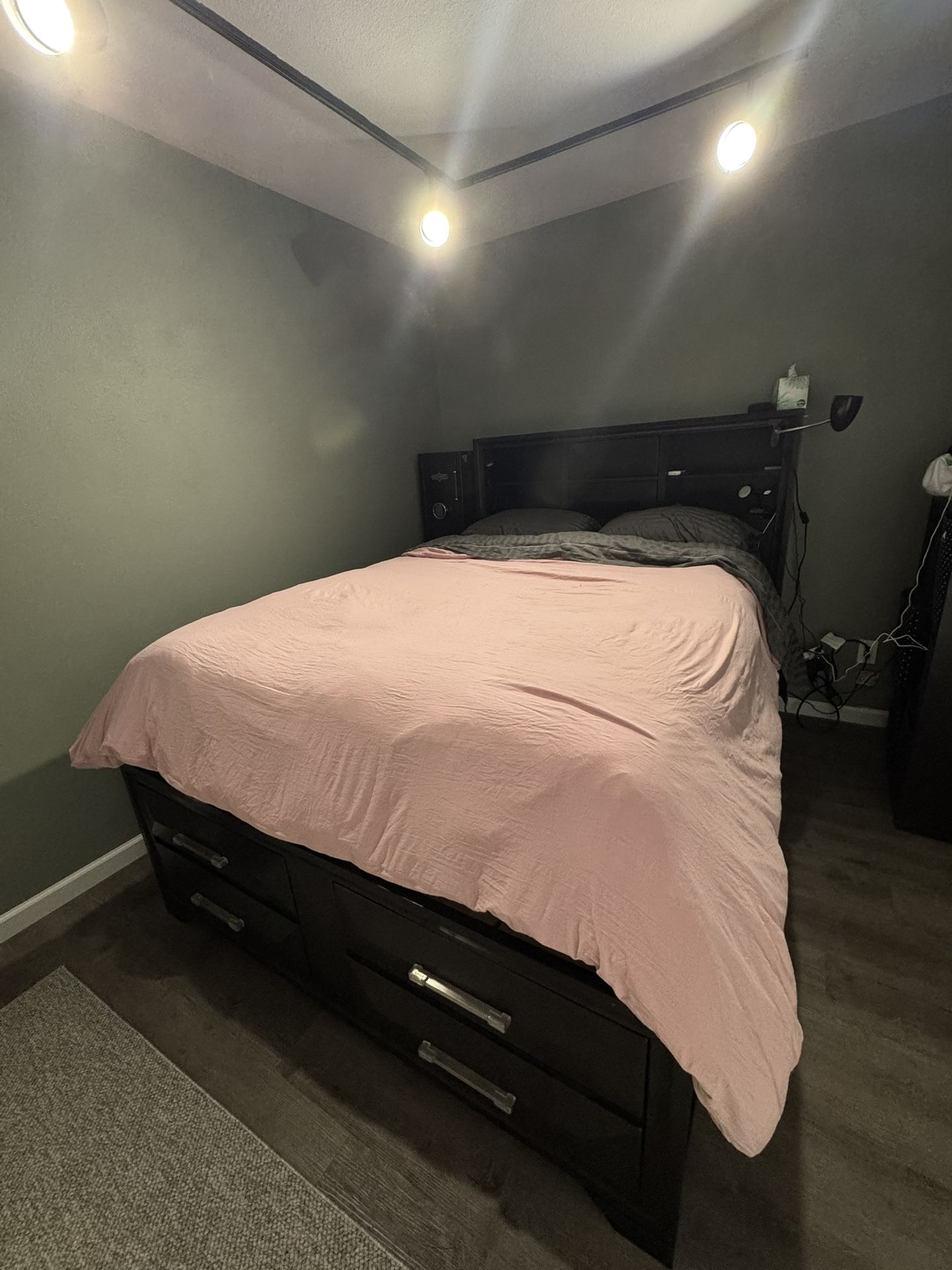 Queen Bedframe W/ Storage