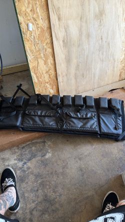 Tail gate bike pad strap