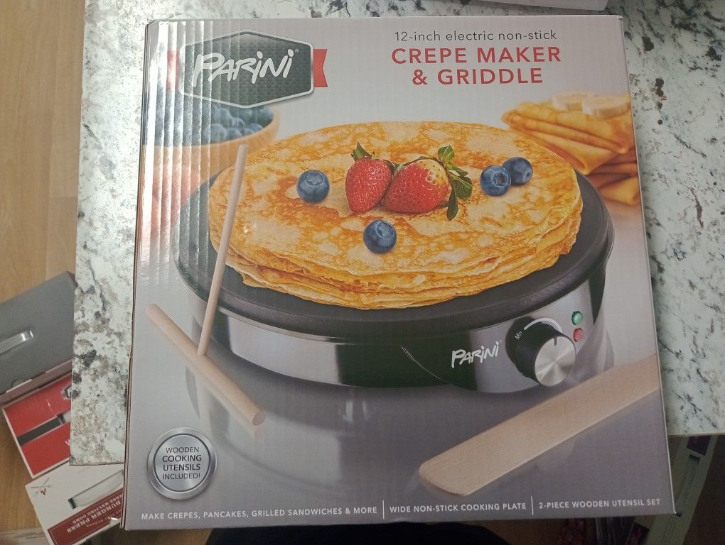 Crepé Maker Y Griddle New