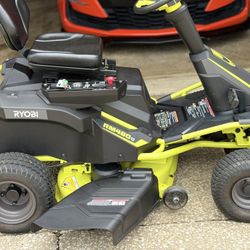 Ryobi RM480e battery operated riding mower