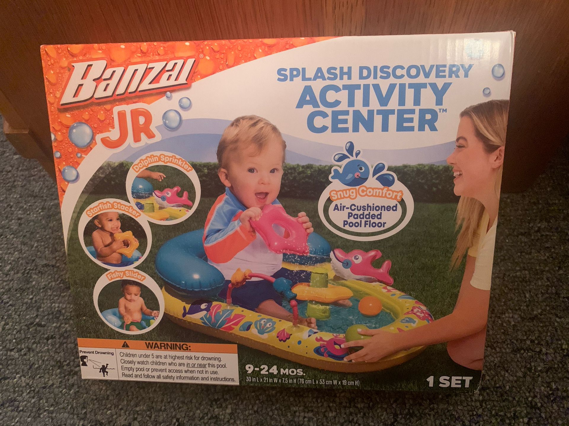 Banzai Jr. Splash Discovery Activity Center Water Play Set - 9-24 Months