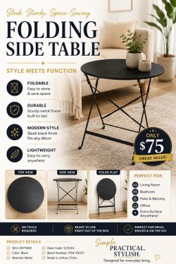 Foldable Table ( Have 6 in Total)
