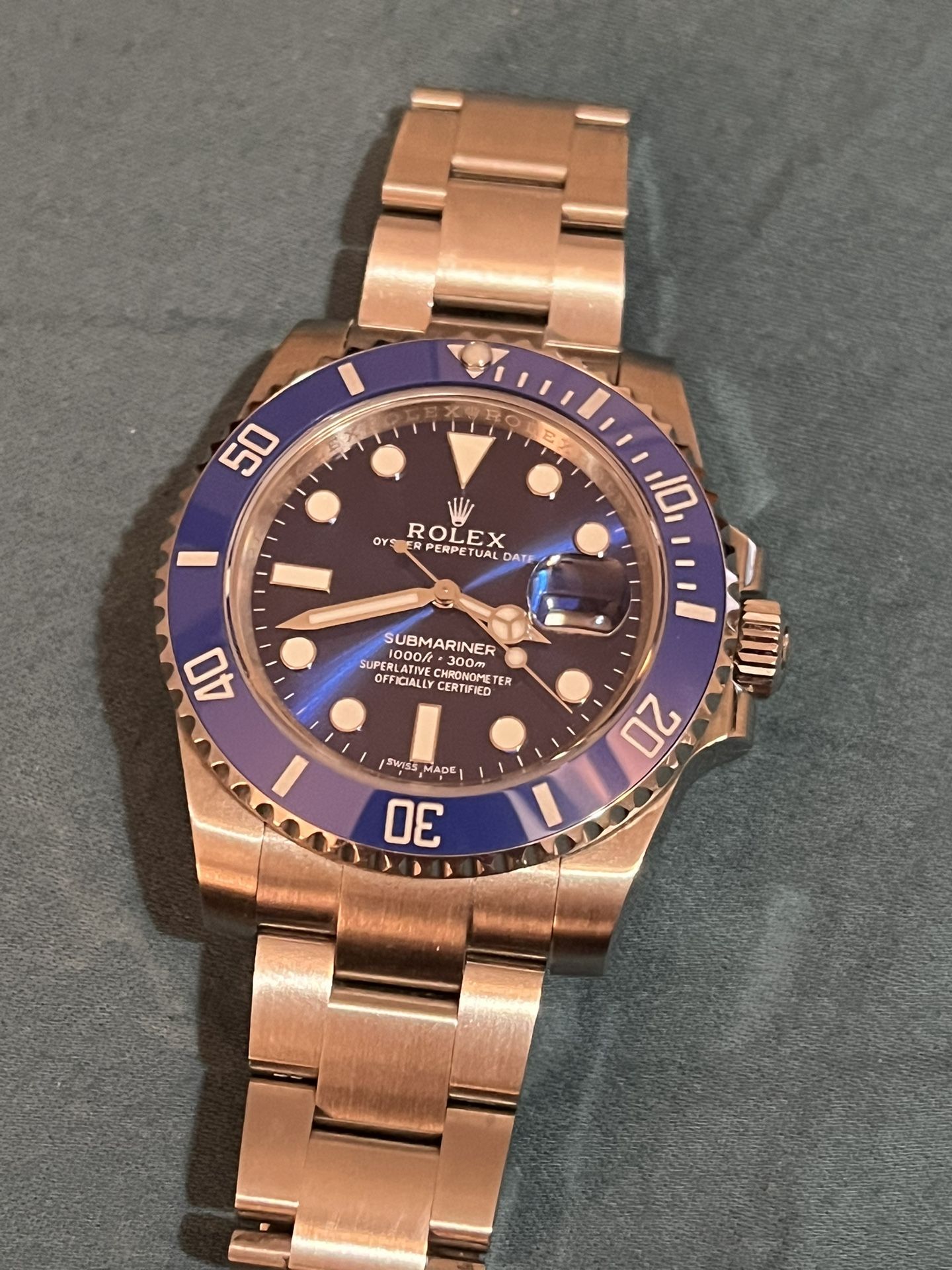 Rolex Smurf Silver