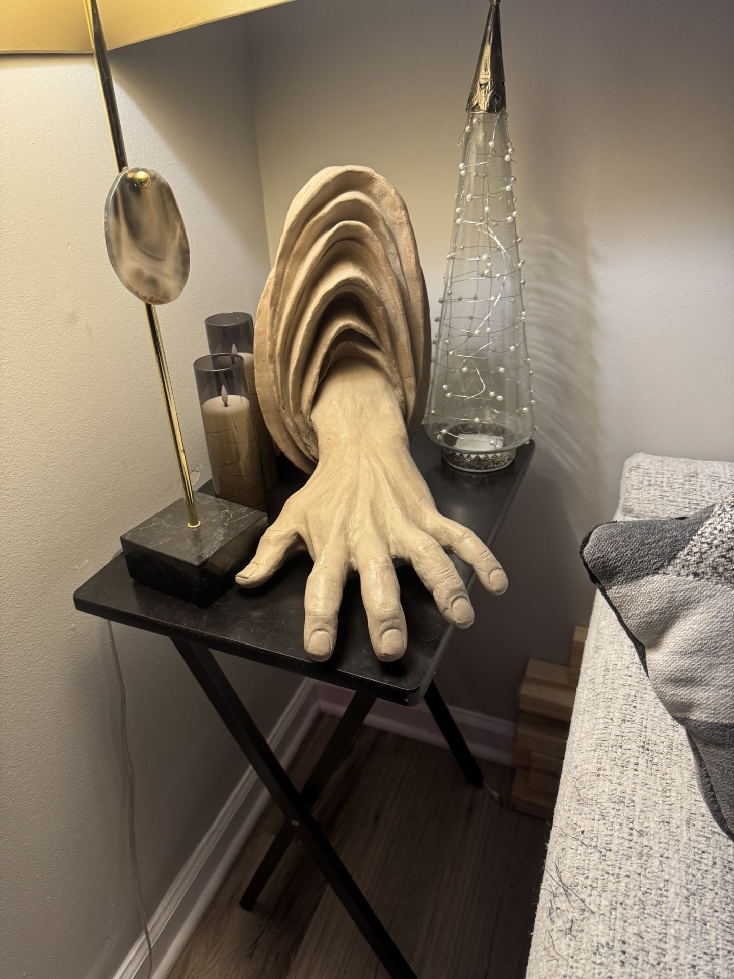 HUGE cement hand wall art/statue