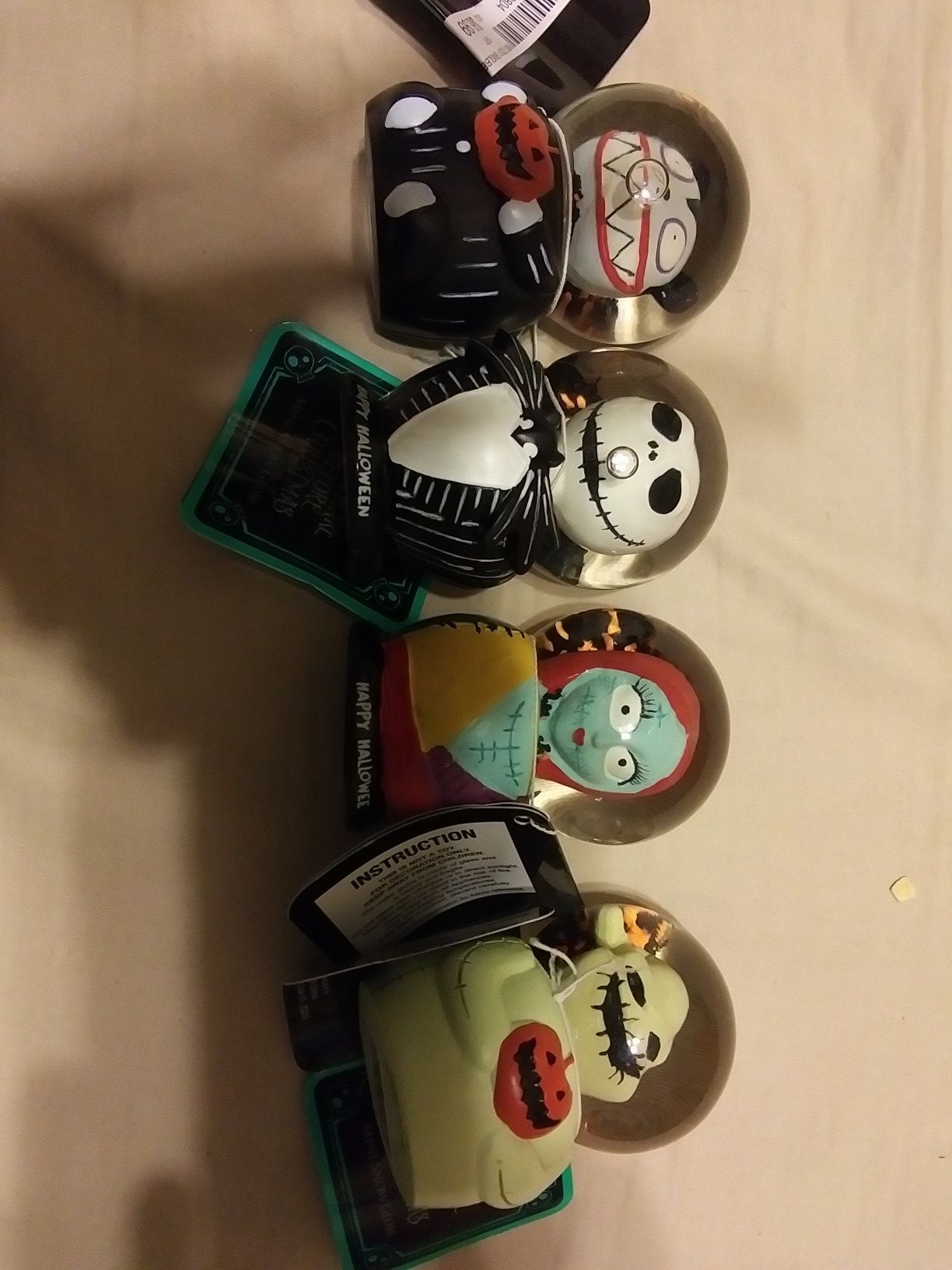 Nightmare before Christmas mini globes