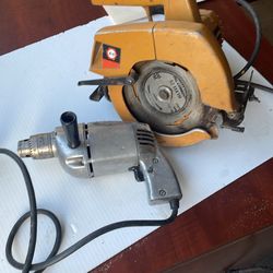 Vintage Black & decker skill  saw Ram   1/2” drill