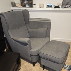 IKEA Chair And Ottoman