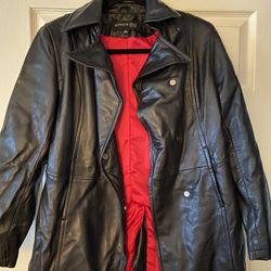 Kenneth Cole Black Leather Jacket 