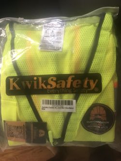 Kwik Safety Vest Construction Mens Medium
