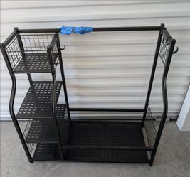 Golf bag storage stand