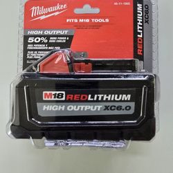 Milwaukee M18 High Output XC 6.0 Ah battery