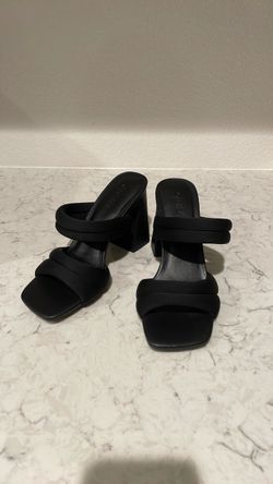 Black Open Edit heels