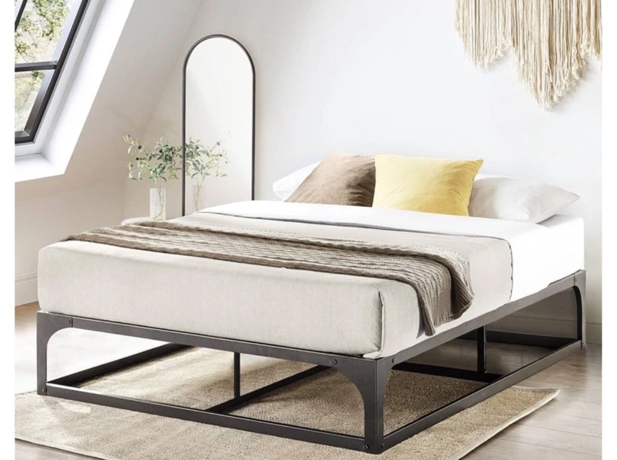Full Size 12” High HeavyDuty NoNoise Bed Frame for Sale in New York