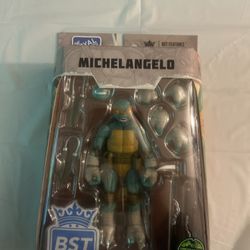 TMNT Michelangelo BST AXN Loyal Subjects Action Figure New