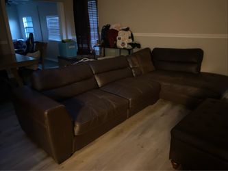 Selection leather sofa $35