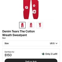 Denim Tears Sweats Small
