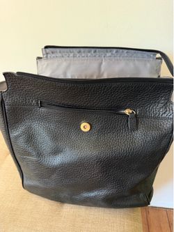 Storksak Leather Diaper Bag