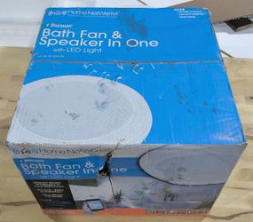 Bluetooth exhaust fan with bluetooth speaker and LED light