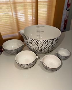 Ceramic Mixing/Measuring Bowl Set