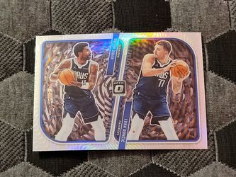 2023-24 Donruss Optic #4 Kyrie Irving / Luka Doncic Optical Illusions Holo