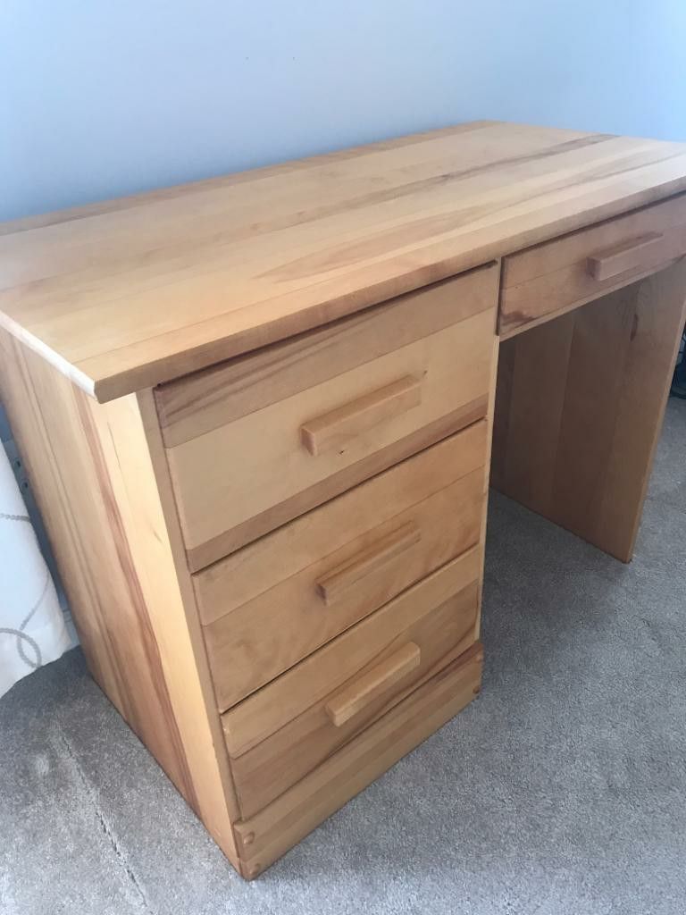Wooden desk CB2