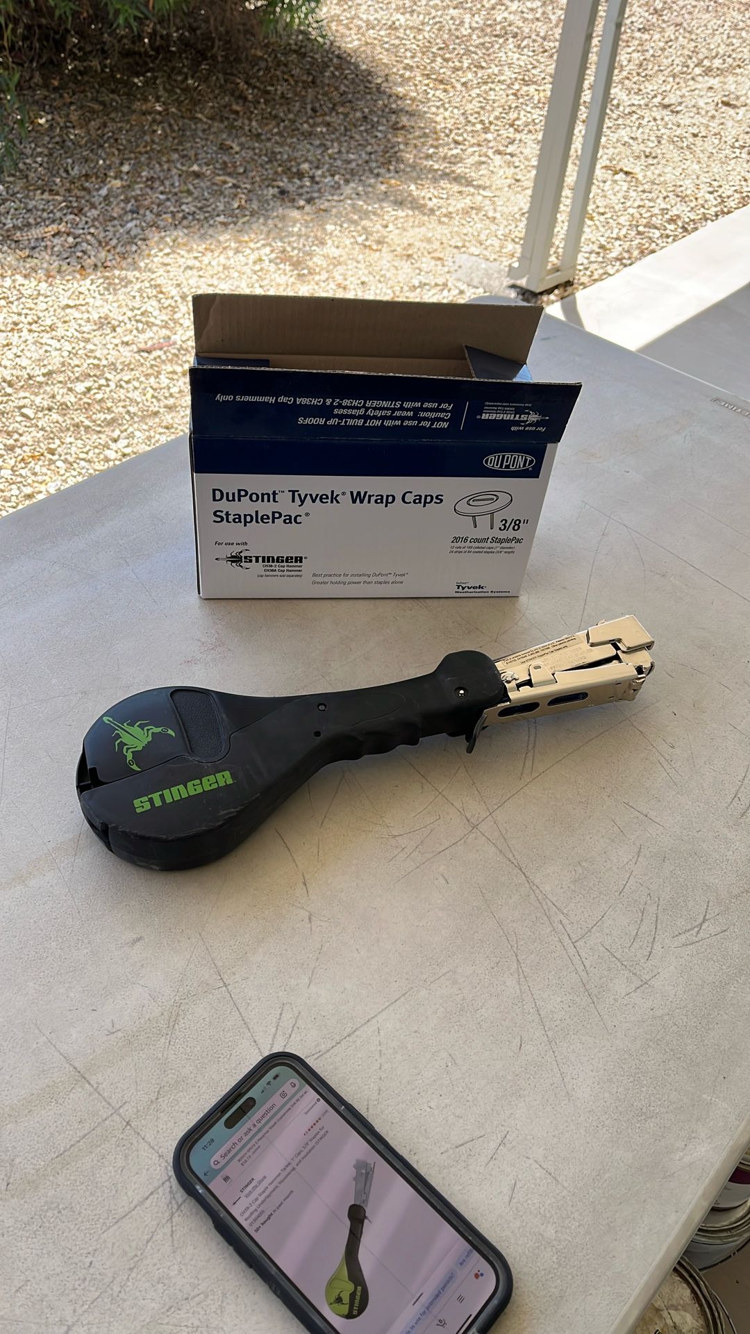 Stinger CH38 Cap Staple Hammer Tacker