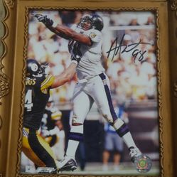  ANTONY WEAVER RAVENS SIGNED PICTURE 8X10. VERY GOOD CONDITION.   