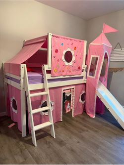 👑 FOR SALE: Daughter’s Former Kingdom (aka Princess Castle Loft Bed!) 👑