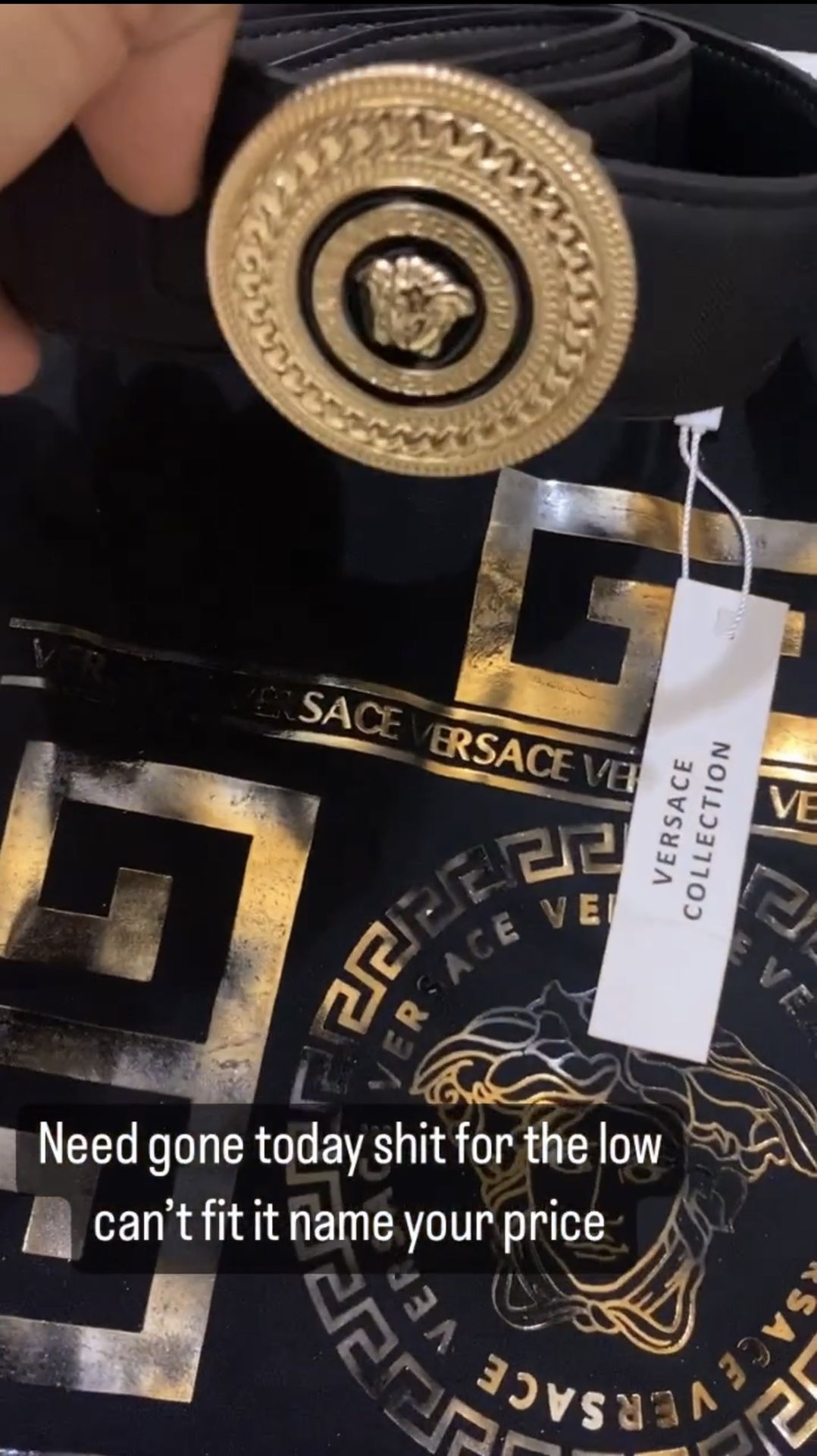 Versace Shirt & Belt NEED GONE ASAP